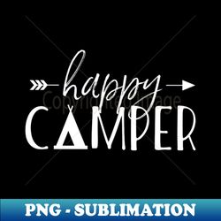 Happy Camper - Camping - PNG Transparent Sublimation Design - Transform Your Sublimation Creations