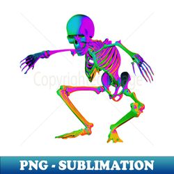 Skeleton Cyber Halloween Spooky - Aesthetic Sublimation Digital File - Perfect for Sublimation Mastery