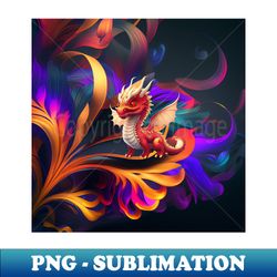 Mystical dragon - PNG Transparent Sublimation Design - Instantly Transform Your Sublimation Projects