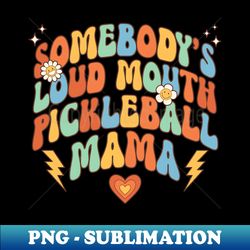 retro pickleball mama mothers day - retro png sublimation digital download - boost your success with this inspirational png download