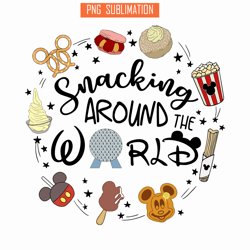 Snacking Around The World SVG PNG DXF EPS JPG