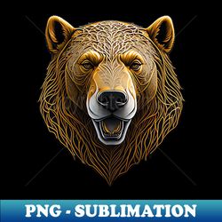 bear face - high-quality png sublimation download - perfect for personalization