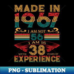MADE IN 1967 - Creative Sublimation PNG Download - Stunning Sublimation Graphics