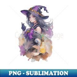 Watercolor Witch - Digital Sublimation Download File - Unleash Your Creativity