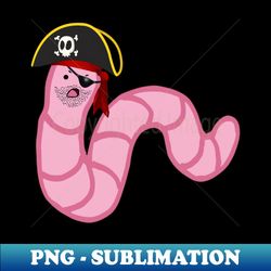 worm pirate - PNG Transparent Sublimation File - Perfect for Sublimation Art