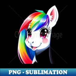 Rainbowlicious Dazzlemane - PNG Sublimation Digital Download - Instantly Transform Your Sublimation Projects