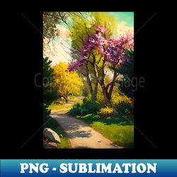 Spring Landscape Exotic Nature monet - A Piece - Decorative Sublimation PNG File - Create with Confidence