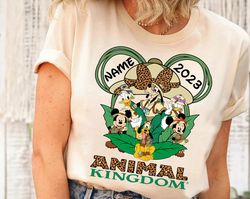 Disney Animal Kingdom Shirts, Animal Kingdom Custom Name Shirts, Mickey and Friends Safari Family Matching Shirts, Disne