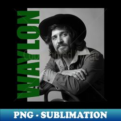 Waylon Jennings  Waylon Jennings Retro Aesthetic Fan Art  90s - Aesthetic Sublimation Digital File - Spice Up Your Sublimation Projects