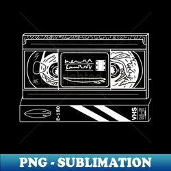 vhs tape and cassette box - decorative sublimation png file - perfect for sublimation art