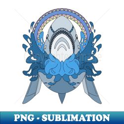 Shark Mecha - Stylish Sublimation Digital Download - Unleash Your Inner Rebellion