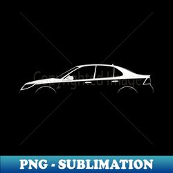 Saab 9-3 Turbo X Silhouette - Digital Sublimation Download File - Transform Your Sublimation Creations