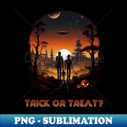 Galactic Halloween Interstellar Trick-or-Treat - Artistic Sublimation Digital File - Defying the Norms