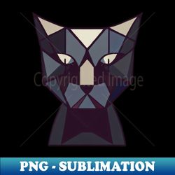 Meowsterpiece Geometric Cat Artwork for Artistic Expression - Exclusive PNG Sublimation Download - Create with Confidence