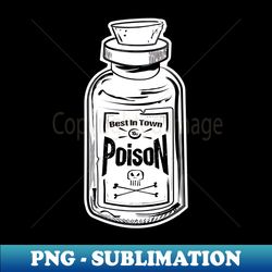 poison bottle - artistic sublimation digital file - unleash your creativity