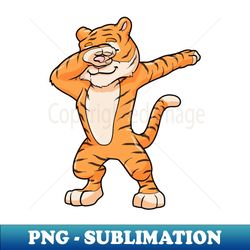 Tiger at Hip Hop Dance Dab - Sublimation-Ready PNG File - Vibrant and Eye-Catching Typography