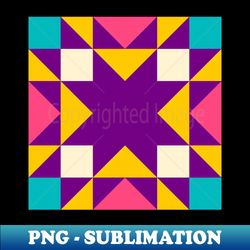 scandinavian stars quilt pattern 06 - professional sublimation digital download - unleash your creativity