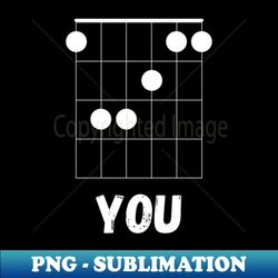 Funny F Chord Design - Guitarist - Vintage Sublimation PNG Download - Instantly Transform Your Sublimation Projects