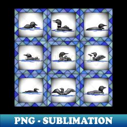 Loon quilt - Creative Sublimation PNG Download - Boost Your Success with this Inspirational PNG Download