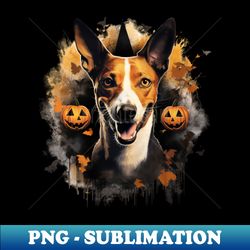 Basenji Halloween - Instant Sublimation Digital Download - Bold & Eye-catching