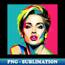 Miley Cyrus Pop Art - PNG Transparent Digital Download File for Sublimation - Vibrant and Eye-Catching Typography
