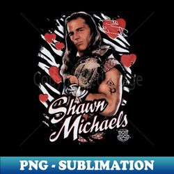 Shawn Michaels Heart Break Kid Face Of The Icon - Vintage Sublimation PNG Download - Spice Up Your Sublimation Projects