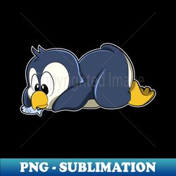 Penguin with Fish - Signature Sublimation PNG File - Stunning Sublimation Graphics