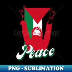 Peace Palestine - PNG Transparent Sublimation File - Capture Imagination with Every Detail