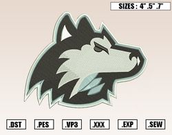Northern Illinois Huskies Mascot Embroidery Designs, NCAA Embroidery Design File Instant Download
