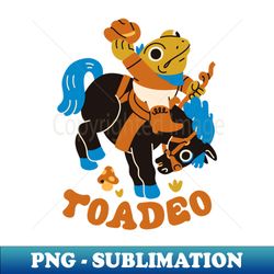Toadeo the Toad Rodeo - Vintage Sublimation PNG Download - Add a Festive Touch to Every Day