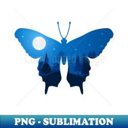 Full moon in butterfly - High-Resolution PNG Sublimation File - Create with Confidence
