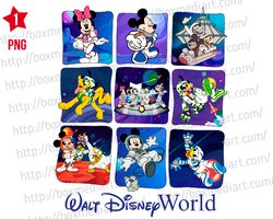 Mickey And Friends Space Png, 90's Space Mountain Png, Magic Kingdom Png, Disney Astronaut Neon Png