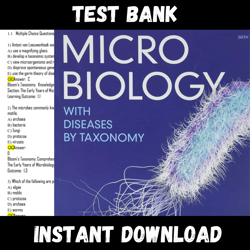 All Chapters Microbiology with Diseases by Taxonomy, 6th Edition by Robert Bauman Test bank