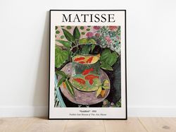 Matisse Goldfish, Matisse Art Poster, Henri Matisse woman beside water, Matisse Art Print, Henri Matisse, Home Decor Wal