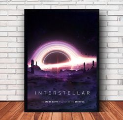 Interstellar Movie Poster Canvas Wall Art Family Decor, Home Decor,Frame Option-3