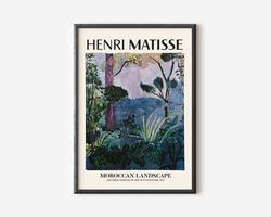 Henry Matisse Exhibition Poster, Famous Gallery Wall Art Print, Painting Art Print Floral Wall Print, Garden, Scenery Na