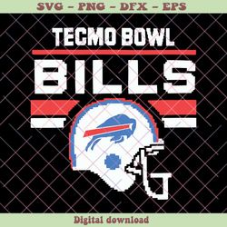 Tecmo Bowl Buffalo Bills Helmet NFL SVG For Cricut Files