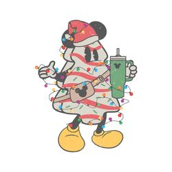 Retro Disney Mickey Christmas Tree Cake SVG Cricut Files