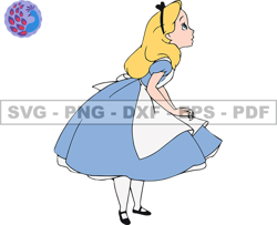 Alice in Wonderland Svg, Alice Svg, Cartoon Customs SVG, EPS, PNG, DXF 48