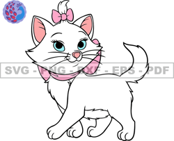 Disney Cat Marie Svg, Kitten Cat Marie Png, Cartoon Customs SVG, EPS, PNG, DXF 156