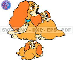 Disney Lady And The Tramp Svg, Good Friend Puppy,  Animals SVG, EPS, PNG, DXF 263