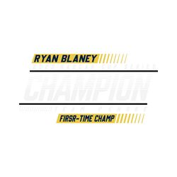 Ryan Blaney NASCAR Cup Series First Time Champ SVG File