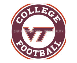 Virginia Tech Hokies Rugby Ball Svg, ncaa logo, ncaa Svg, ncaa Team Svg, NCAA, NCAA Design 22