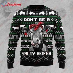 Cow Heifer Ugly Christmas Sweater, Ugly Christmas Sweaters  Wear Love, Share Beauty