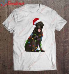 Flat Coated Retriever Christmas Lights Xmas Dog Lover Shirt, Christmas Shirts Family  Wear Love, Share Beauty