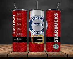Seattle Seahawks Christmas Tumbler Png, NFL Merry Christmas Png, NFL, NFL Football Png 94