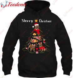 French Bulldog Frenchie Christmas Tree Xmas Dog Lover T-Shirt, Christmas Shirts Family Cheap  Wear Love, Share Beauty
