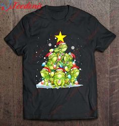 Frog Ornament Decoration Christmas Tree Tee Xmas Gifts Shirt, Christmas Sweaters Family  Wear Love, Share Beauty