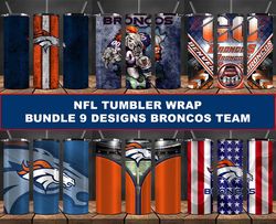 Broncos Tumbler Wrap , Football Tumbler Png ,Nfl Tumbler Wrap 04