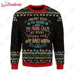 Crochet Keep My Hand Ugly Christmas Sweater, Ugly Christmas Sweaters  Wear Love, Share Beauty